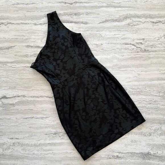 ERIN FETHERSTON One Shoulder Black Dress - Picture 2 of 4